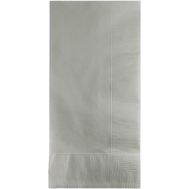 Solid Dinner Napkins silver